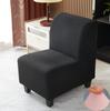 Solid Color Spandex Accent Armless Chair Cover Single Sofa Slipcovers Nordic Stretch Chairs Covers Elastic Couch Protector Cover