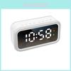 Led Display Alarm Clock With Bluetooth Speaker And Mirror For Desk Decor