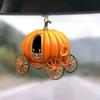 Carriage Pumpkin Halloween Acrylic Flat Surfac Pendant For Interior Enhancement