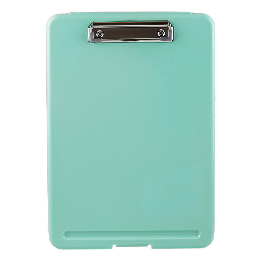 2-in-1 Clipboard with File Storage Case Portable Document Organizer Waterproof File Folder for Hospital Nurse Doctor