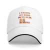 Unisex Baseball Hats I Paused My Game To Be Here Game Controller Streetwear Summer Sports Baseball Caps Cap Casquette Hats