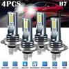 4PCS H7 Led Headlight Bulb Kit High Low Beam 220w 60000lm Super Bright 6000k White
