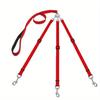 Durable 3-in-1 Nylon Dog Leash with Padded Handle for Outdoor Walking, Car Travel, Hiking and Camping - Three-Way Pet Leash