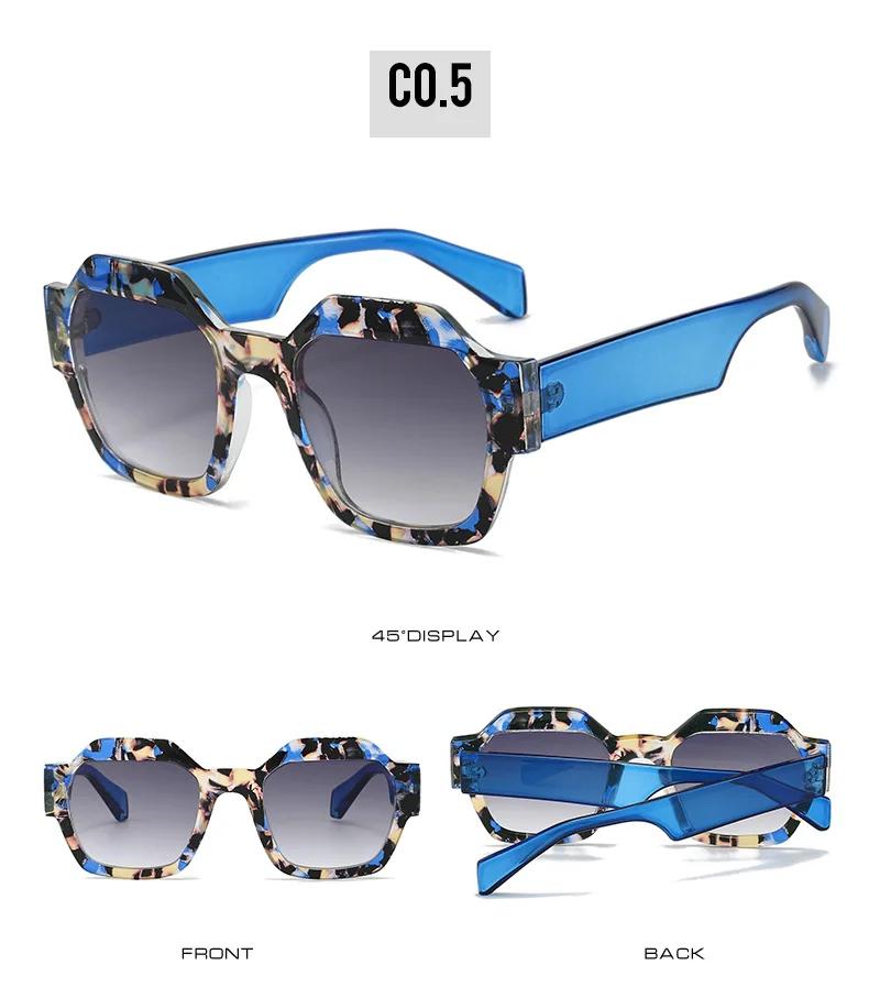 Новые винтажные большие квадратные солнцезащитные очки женские мужские модные ретро оправа с толстыми краями роскошные мужские солнцезащитные очки оттенки УФ400 очки