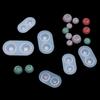 Инструменты Смола Кристалл Аксессуары для кукол Полукруглые глазные яблоки Глаза куклы Форма Силиконовая форма для литья