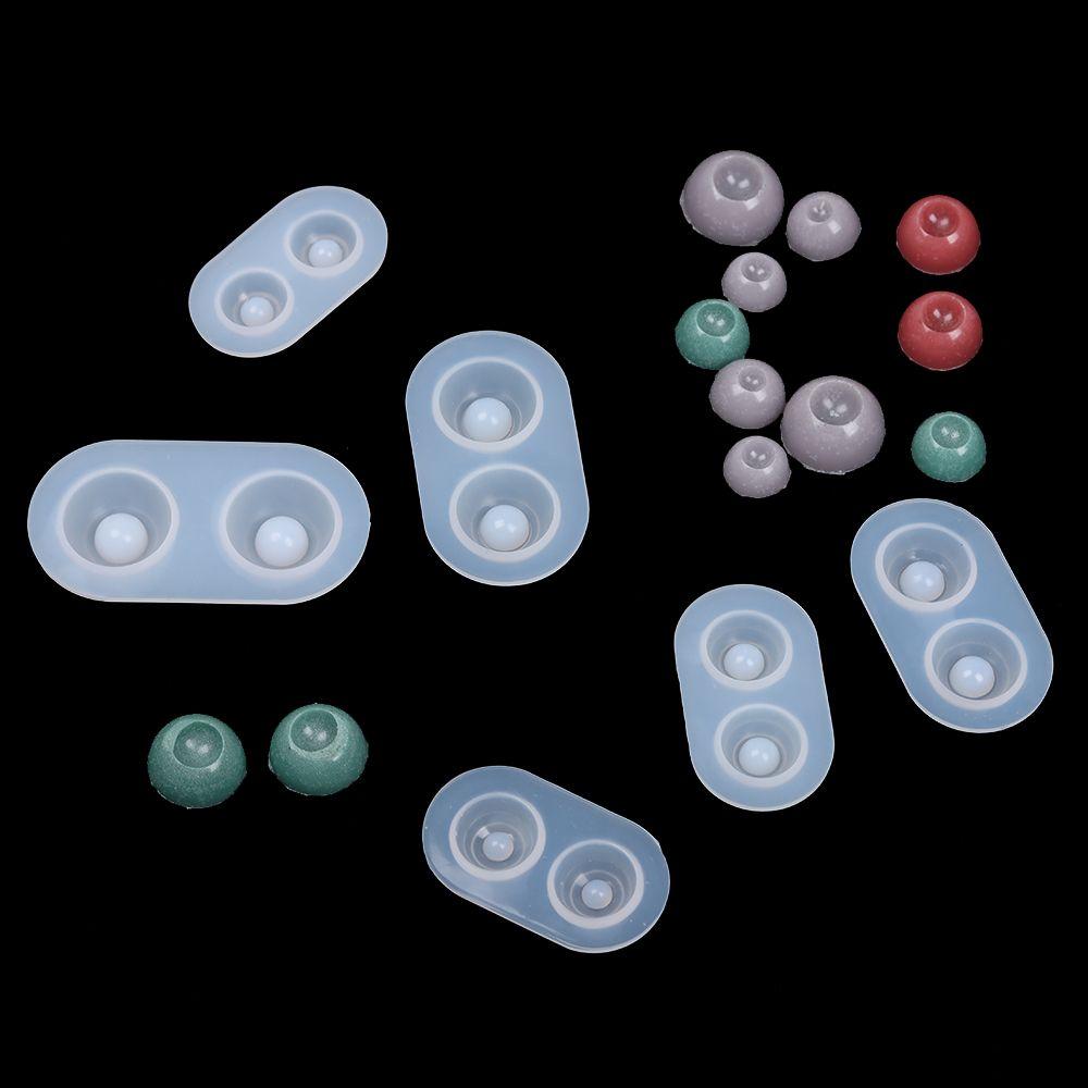 Инструменты Смола Кристалл Аксессуары для кукол Полукруглые глазные яблоки Глаза куклы Форма Силиконовая форма для литья