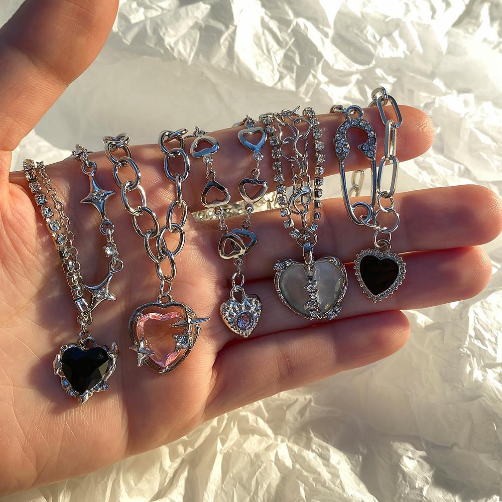 Новинка 2023 года, ожерелье для девочек, элегантное ожерелье, модное вечерние универсальные аксессуары с драгоценными камнями, элегантное роскошное ожерелье со звездой и бриллиантами