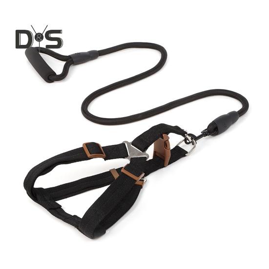 Шлейка для собак с поводком, жилет для дрессировки собак, поводок с мягкой ручкой, принадлежности для домашних животных для маленьких и средних собак и кошек