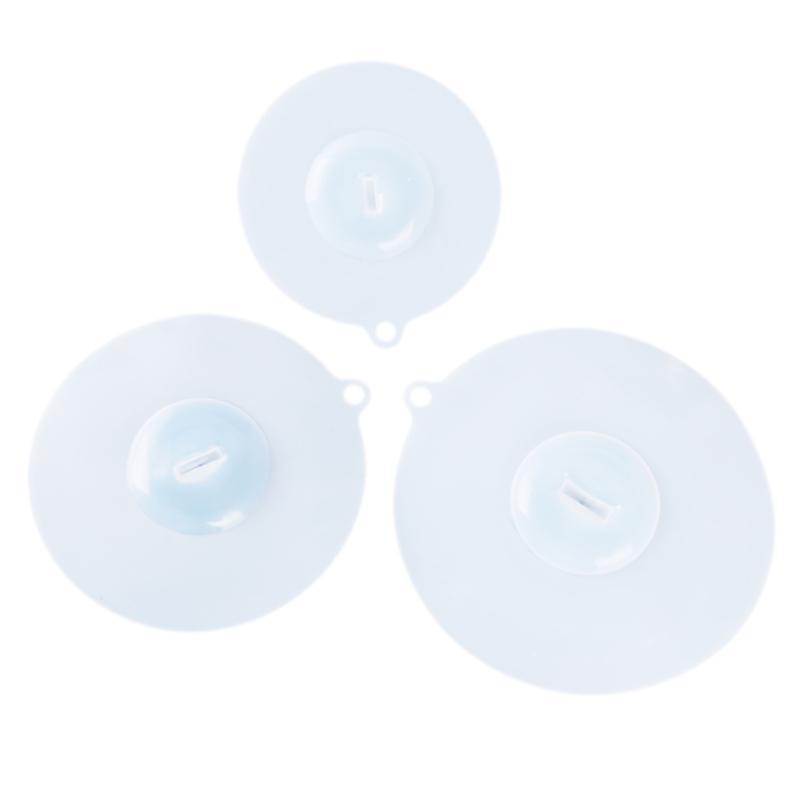 Mug Suction Cap Airtight Silicone Leakproof Coffee Seal Kitchen Cup Cover Transparent Silicone Non-toxic Glass Ceramic Cup Lid Drinkware Accessories