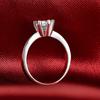 Lindon Classic 925 Sterling Silver Zircon Ring Ladies Jewelry Wedding Promise Party Gift