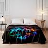 Colorful Game Controller Neon Artwork Blanket Flannel blanket for bedroom, living room, sofa, and nap sofas