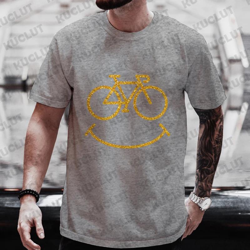 Bike Lines Cycling T-shirts Men's Street T-shirt Summer Fashion Men Women Casual T-shirt Streetwear Aesthetic Hipster Tshirt Top