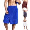 Men Microfiber Bath Towel with Pocket Absorbent Warm Private Parts Cover Elastic