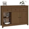 Sideboard Honey Brown 100 x 35 x 74 cm Solid Pine Wood