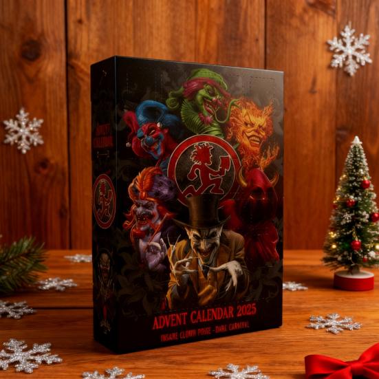 2025 Сумасшедшие клоуны Адвент-календарь Коробка Акриловая подвеска Темный карнавал Рождество