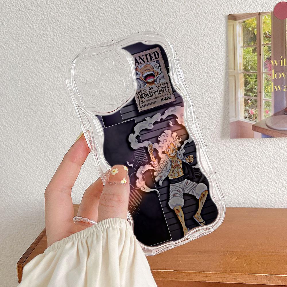 Ae92 One Piece Luffy Gear 5 Защитные чехлы для телефонов для Samsung S23 S24 Ultra A55 A14 A25 A13 Infinix Hot 40 Pro Tecno Spark 20C Wave Задняя крышка из ТПУ