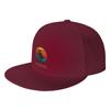 Fashion Airwolf Sunset s Retro Classic Flat Brim Sun Hat  Foldable Mesh Cap