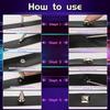 600pcs Punk Style Leather DIY Tool Set: 10 Sizes of Pointed Conical Rivet Studs