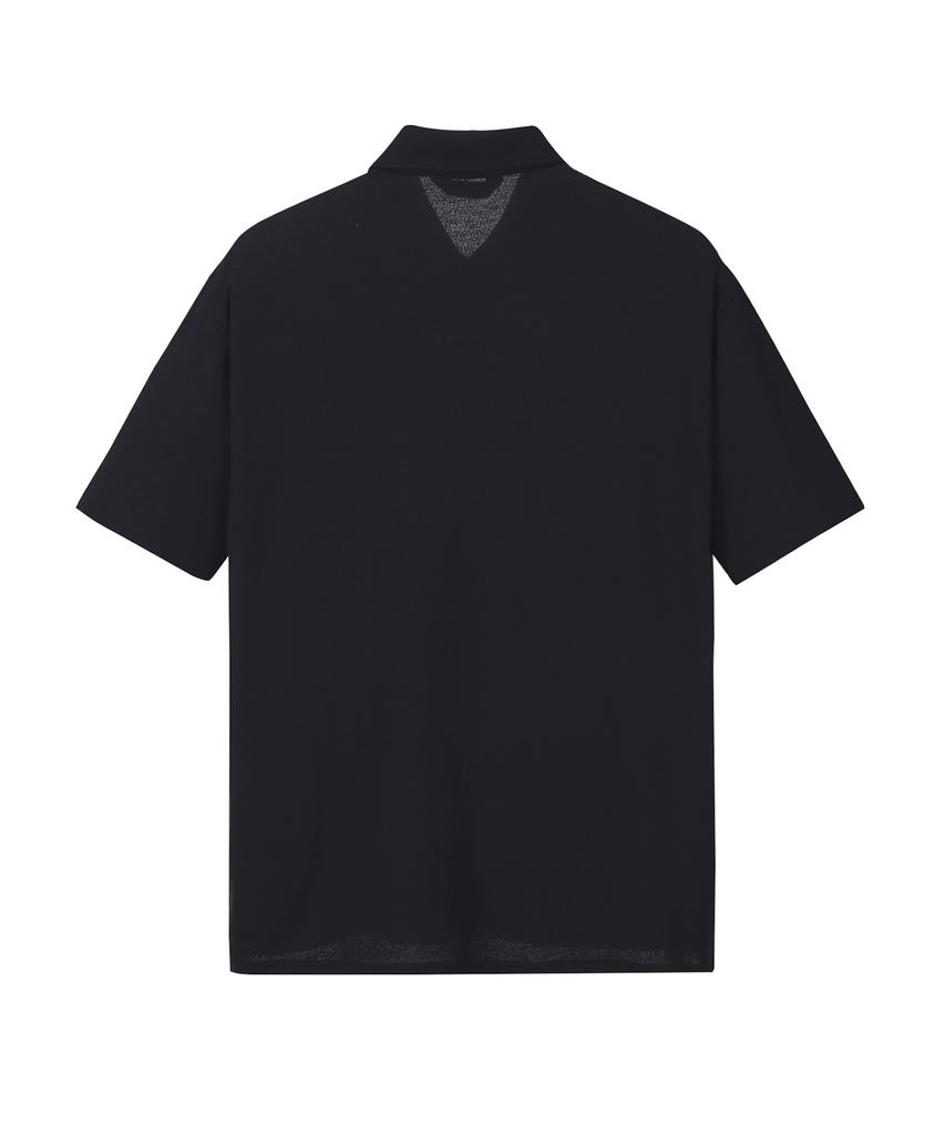 IL CORSO [Soktas] Aero Pk Short Sleeve T-Shirt Black Iets5E419Bk