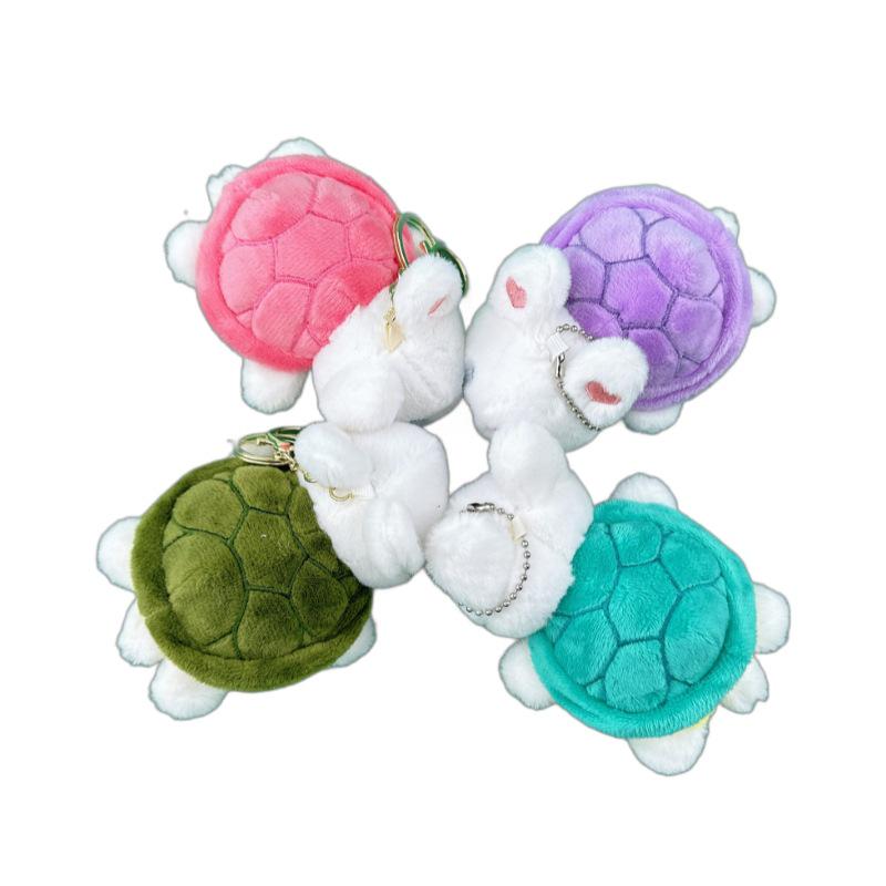 Милый мультяшный плюшевый брелок-подвеска в виде черепахи и кролика