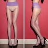 Сексуальные женские чулки Масляные блестящие Ультратонкие колготки 360 Бесшовный носок Прозрачные невидимые чулки Колготки Одежда для ночного клуба