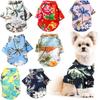 Small and Medium-sized Dog Beach Pineapple Shirt Hawaiian Pet Dog Cat Golden Retriever Spring and Summer Season Clothing