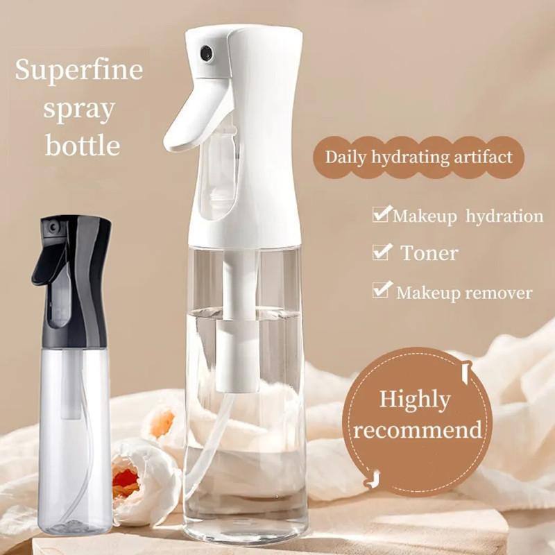 200ml/300ml Press Spray Bottle Continuous High Pressure Toner Emulsion Essence Bottled Ultra-fine Atomized Disinfection Sprayer