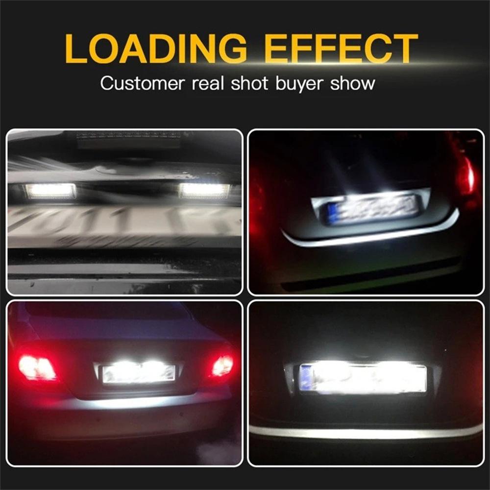 Пара светодиодных фонарей подсветки номерного знака в сборе для Toyota Venza 2009-2013