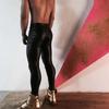 Мужские тонкие брюки из искусственной кожи с высокой талией — черные леггинсы с блестящими брюками-карандашом, эластичные брюки доступны в размерах больших размеров