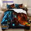 Epic Fantasy Battle Scene Bedding (1 * duvet cover + 2 * pillowcase, without core) 2D Flat Soft and comfortable Bedding set Christmas birthday gift