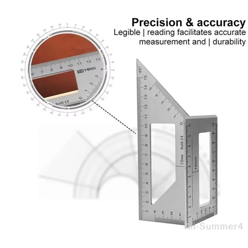 Multifunctional Woodworking Square Aluminum Zinc Zinc Alloy Marking Gauge Angle Ruler Woodworking
