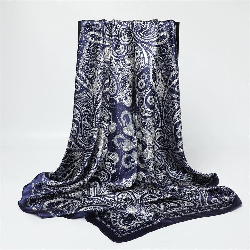 90СМ Женская Мода Квадратная Леди Шаль Красочный Кружевной Шарф Женские Шали с Кистями Шарфы Весна Лето Фото Реквизит Аксессуары