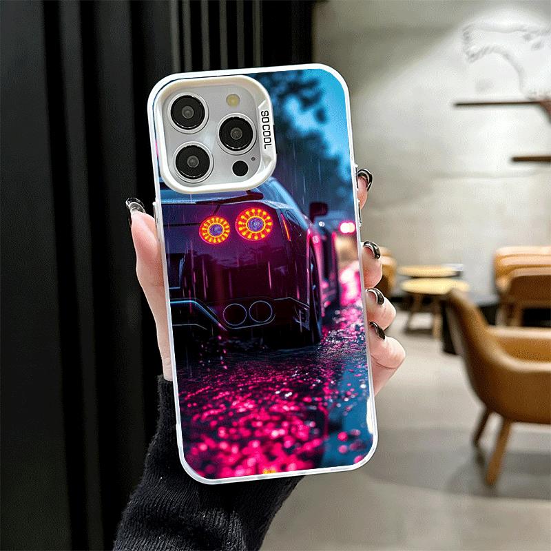 JDM Sports Car G-GTR Soft Phone Case for iPhone 15 16 17 Pro Max 17Air 16E 14 Plus 13 12 Mini Shockproof Cover Back Shell