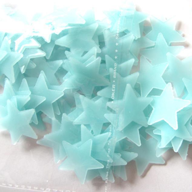 3 см спальня 3D светящиеся потолочные звезды флуоресцентная наклейка комната Метоп украшение стены наклейки