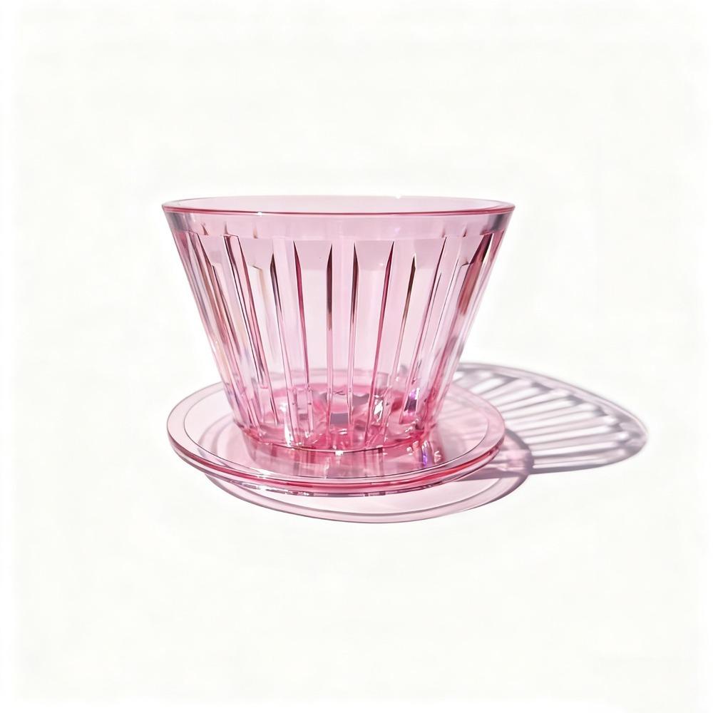 1-2Cups Coffee Maker Reusable Coffee Dripper Heat-resistant Crystal Eye B75 Basket Resin Portable Coffee Funnel Coffee Brewing