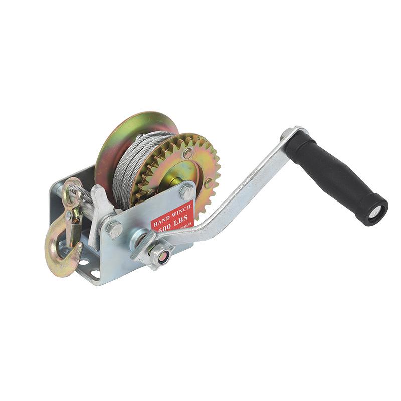 Двунаправленная самоблокирующаяся ручная лебедка 1200 фунтов для бытового подъема и тяги