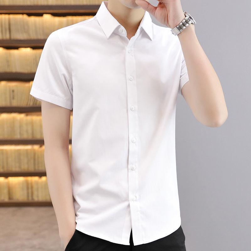 Men's Printed Short-sleeved Summer Trend of Handsome and Stylish Shirt Casual Versatile Inch Shirt Men's Shirt