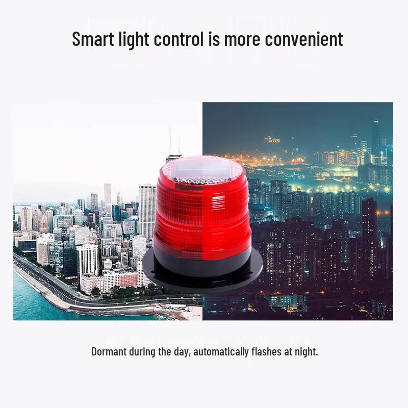 Junwen Solar Magnetic Car Warning Strobe Light