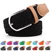 Good Canvas Clothing Accessories Knitted Decoration Belt Pin Buckle Elastic Belt 1PC Women Canvas Strap Popular Men High Quality Solid Unisex