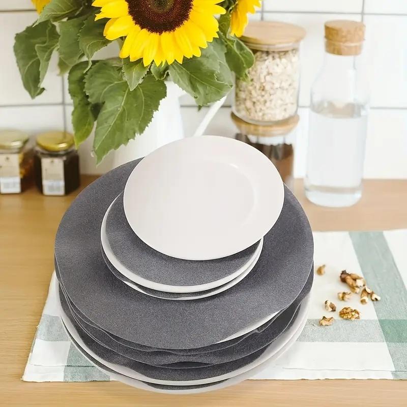 15Pcs Pot Pan Felt Protectors Divider Pads 3 Sizes Felt Plate Heat Resistant Prevent Scratching Mat Cookware Kitchen Tools