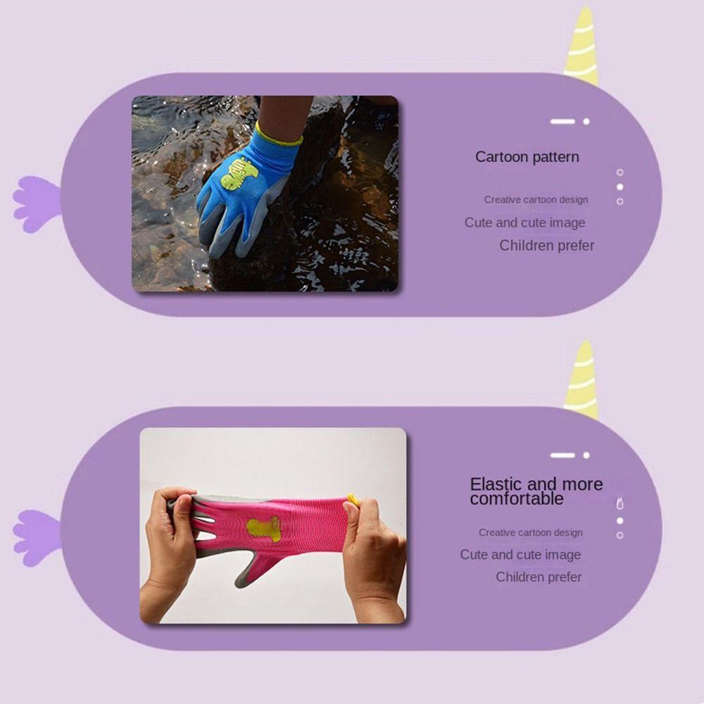 Durable Garden Work Gloves Breathable Children Protective Glove Kid Gardening Gloves  Planting Work