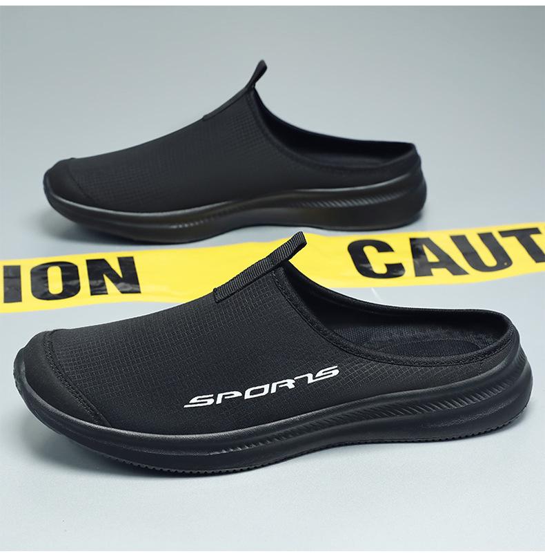 Мужские летние дышащие легкие шлепанцы: Мягкая подошва, повседневная носка