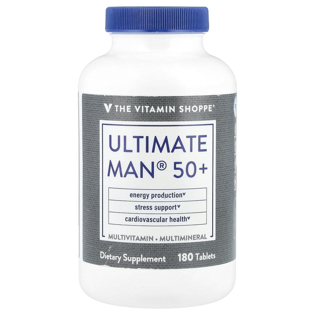 the Vitamin Shoppe Ultimate Man® 50+, Multivitamin and Multimineral, 180 Tablets