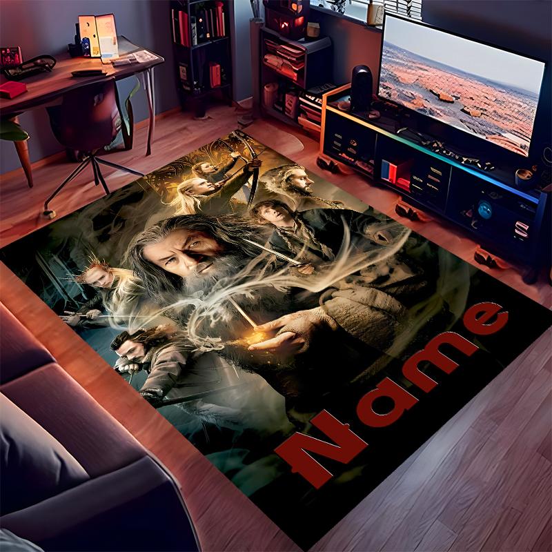 Custom personalization The Fellowship of the Ring Print Area Rug - Soft, Washable Non-Slip Indoor Mat,Living Room,Home&Office Decorative Rug