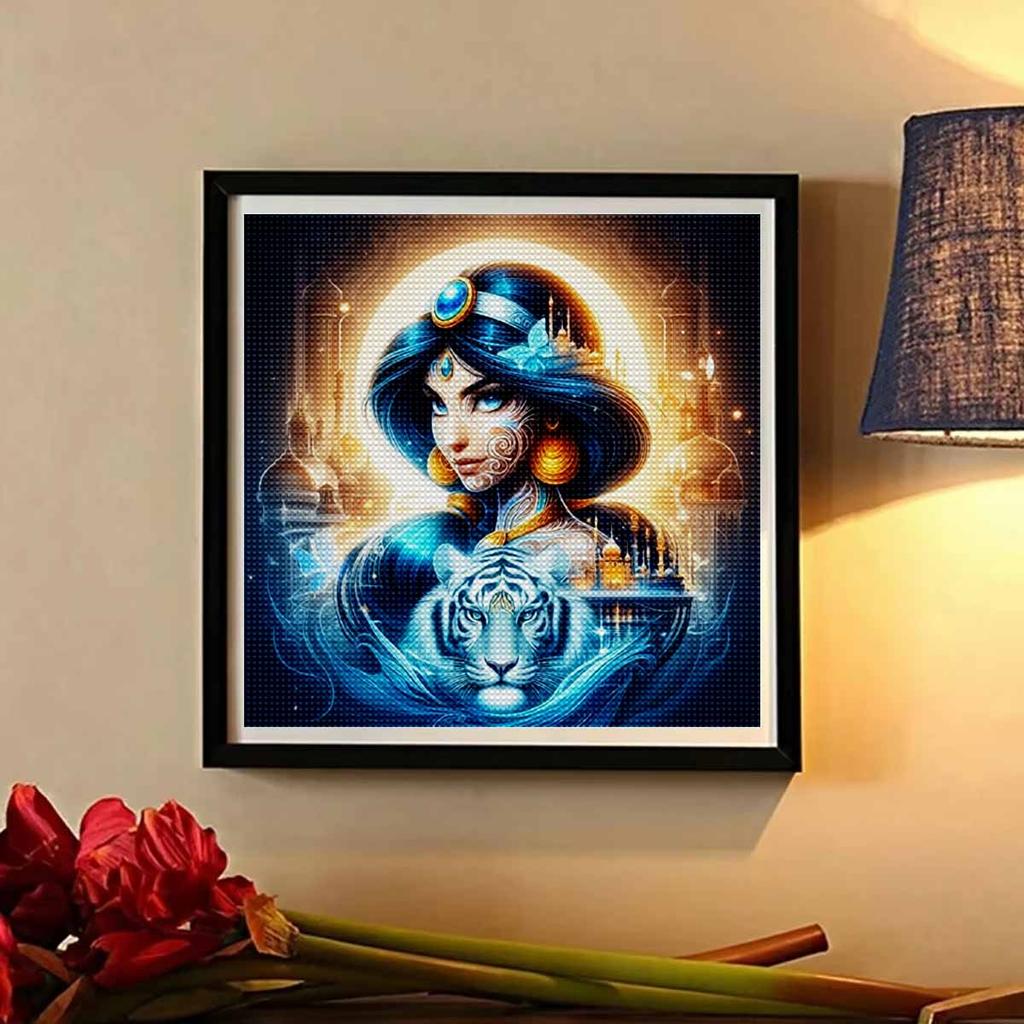 Алмазная живопись своими руками Круглые алмазы Красивая принцесса Полная алмазная мозаика Украшение для дома Живопись Набор для вышивания крестом