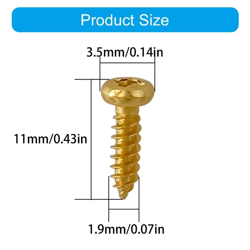 100 шт. Винты для крепления пикгарда для электрогитары, запчасть для электрогитары, винты для пикгарда электрогитары/бас-гитары