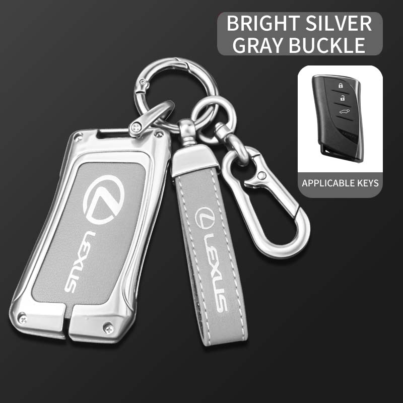 DJSZ3 Zinc Alloy Car Key Case Fob Cover Shell for Lexus UX200 UX250h ES200 ES300h ES350 US200 US260h 2018 2019 Protector Accessories