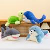 Cute Shark, Marine Animals, Plush Toys, Sea Turtle, Home Decoration, Children's Whale Pillow, Zoo Souvenirs
