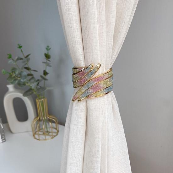 Curtain Holder Removable Adjustable Alloy Luxury Curtain Tieback Holdback Window Accessories