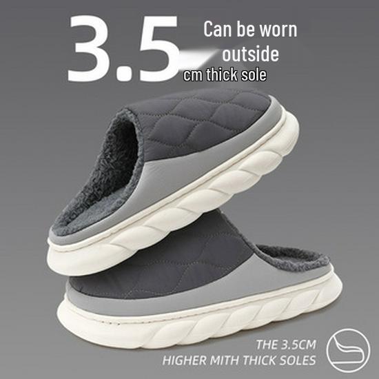 Capybara Women's Winter Cotton Slippers - Cute Cartoon Fluffy Heel, Parent-Child Warm Shoes for Kids & Men.